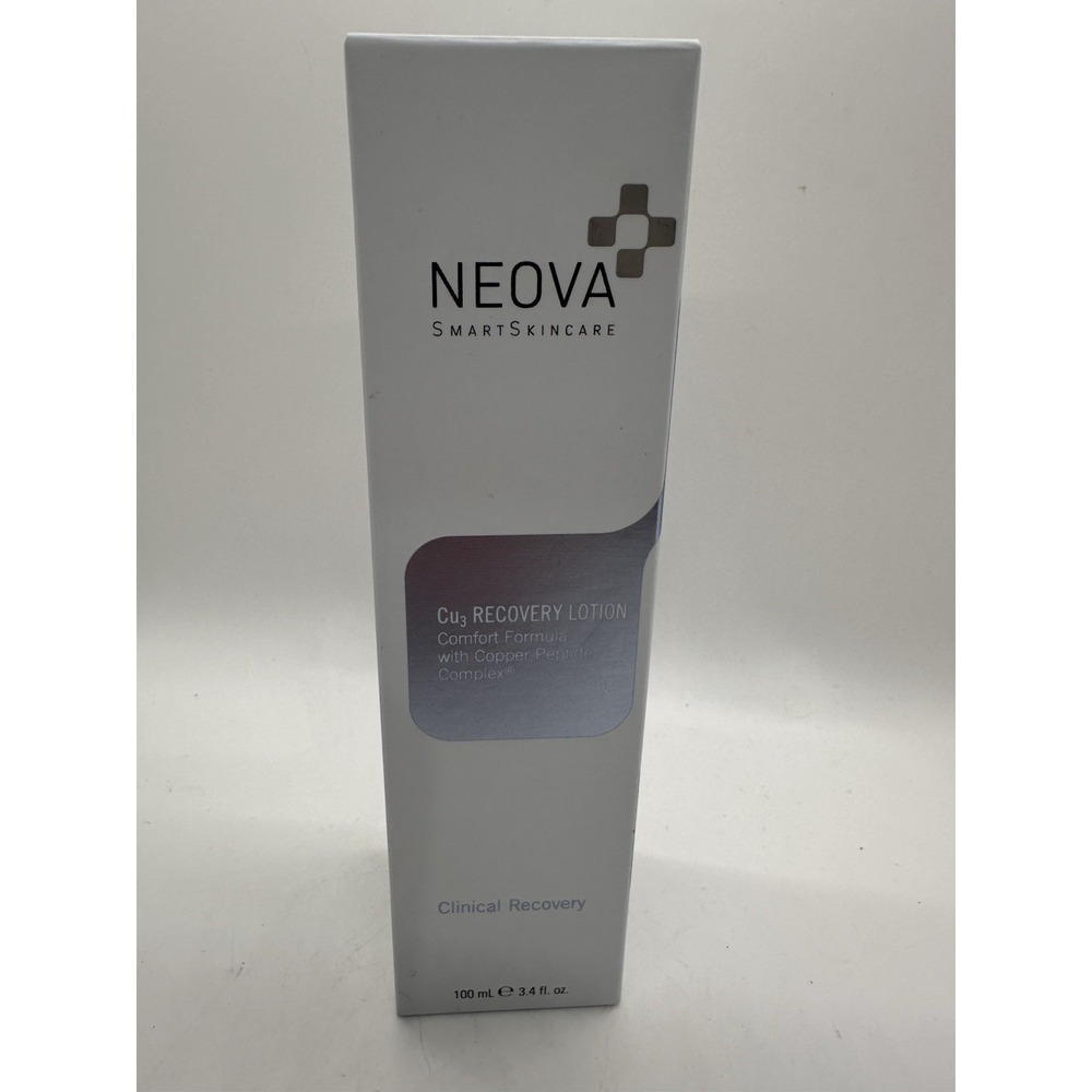 Neova Cu3 Recovery Lotion Copper Peptide Clinical‎ Recovery 3.4 oz New
